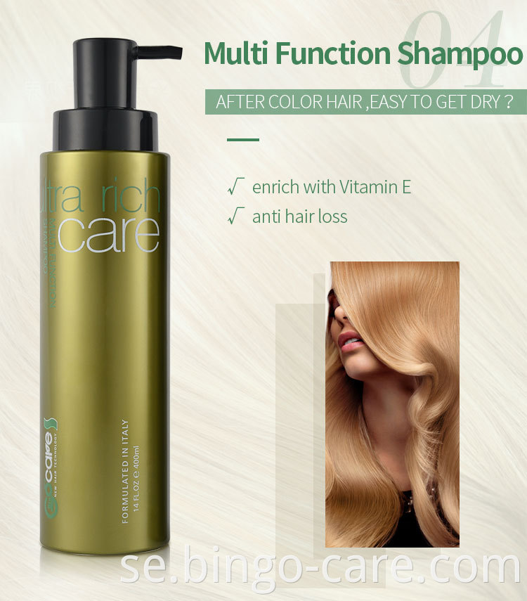 GOCARE Refreshing Shampoo Deep Cleansing Moisture Professional Salon Användning 400ml/1000ml